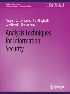 cover image of Analysis Techniques for Information Security